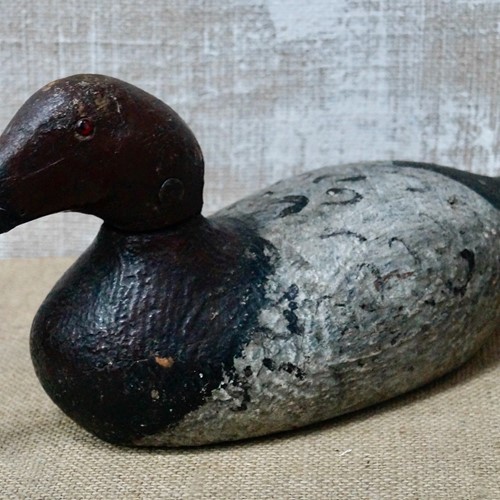 Antique Hand Carved Wood Decoy Duck