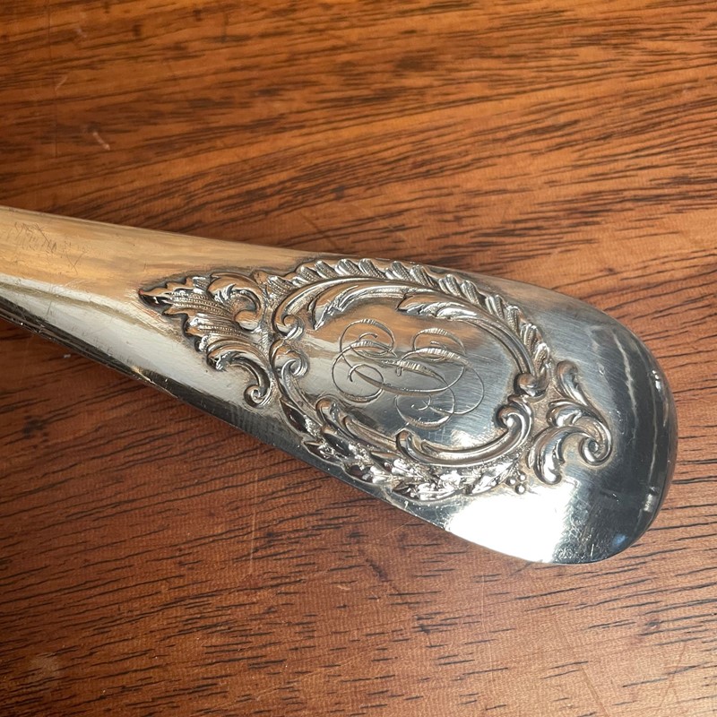A Large French Silver Plated Soup Ladle-collier-antiques-0-img-4460-main-638037867422076014.jpeg