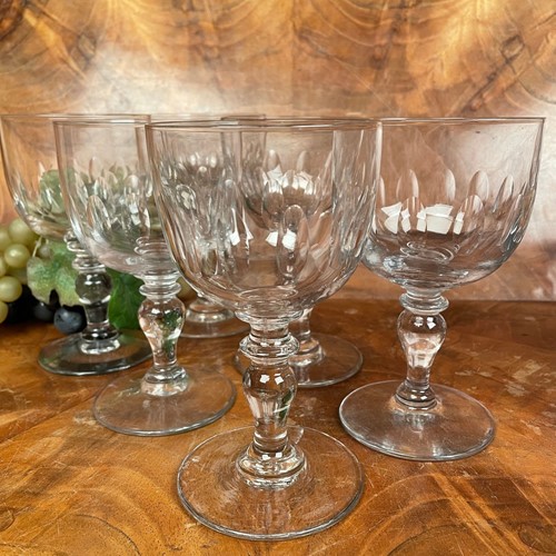 Set Of 6 Victorian Large Goblets