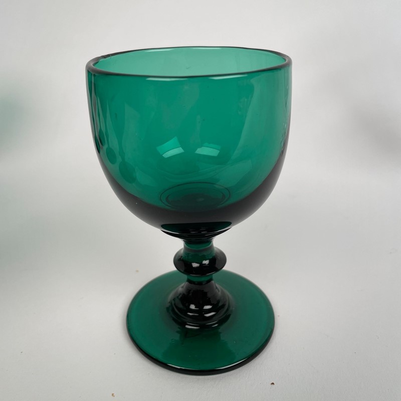 A Set of Mid 19th Century Green Wine Glasses-collier-antiques-1-img-4834-main-638042131857406981.jpeg