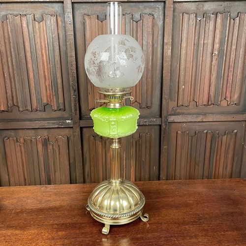 A Very Tall Victorian Oil Lamp