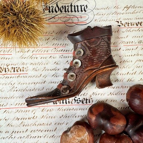 Victorian Boot Snuff Box