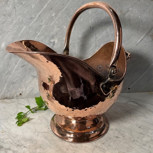 Victorian Copper Coal Scuttle