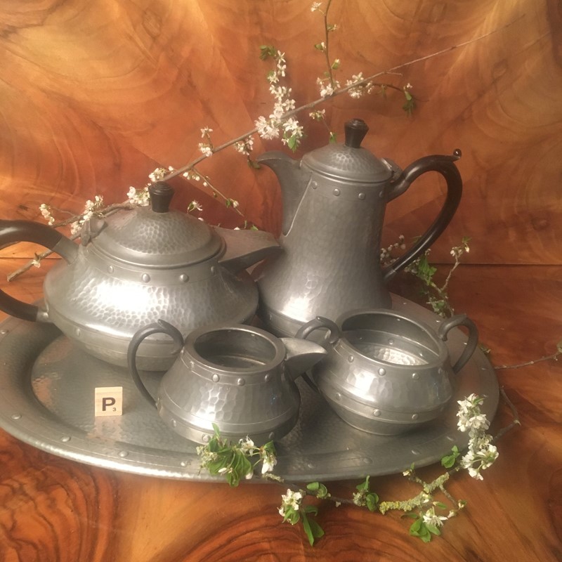  Arts and Crafts Design Pewter Tea Set-collier-antiques-img-2861-main-637541749759671531.JPG