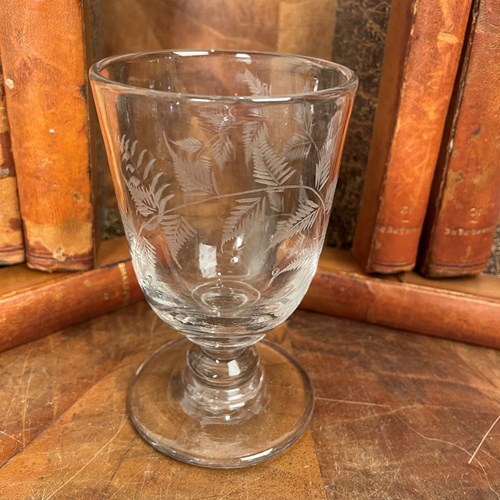 Antique Glass Rummer/Goblet