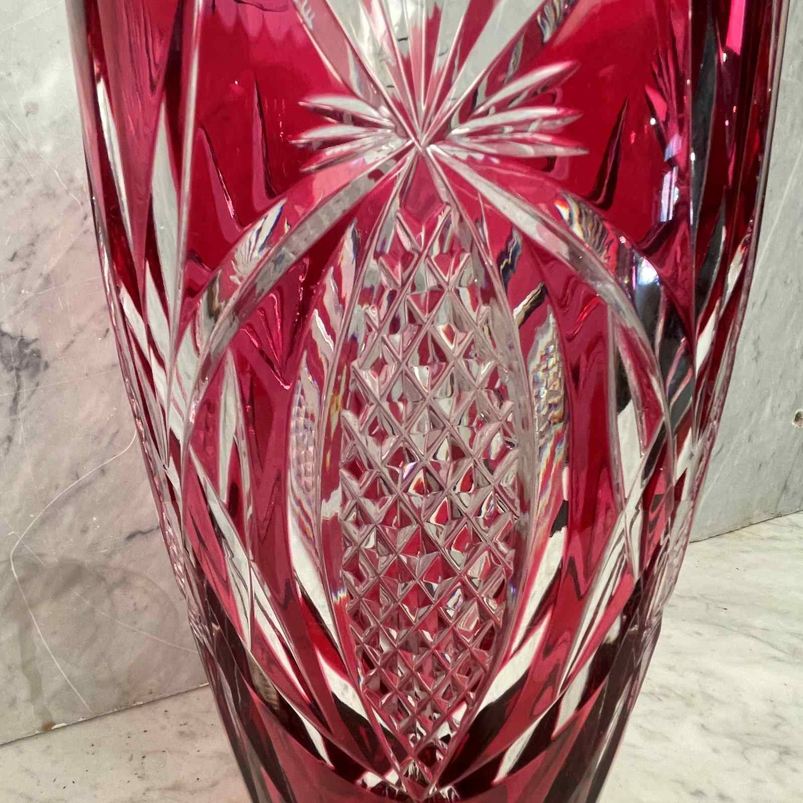 Vintage Heavy GLASS high quality Vase