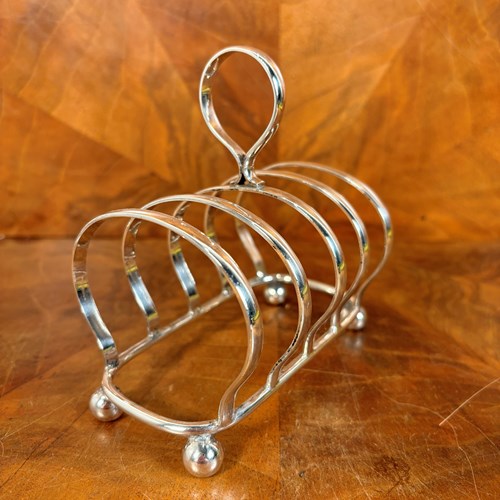 Silver Plated Art Deco Toast Rack