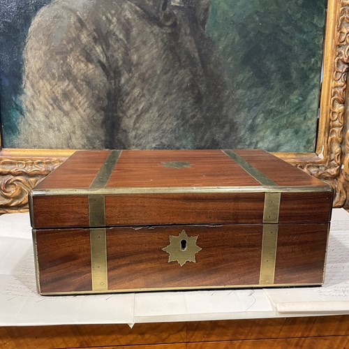 Early Victorian Brass Bound Campaign Box