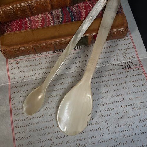 A Pair Of Horn Spoons