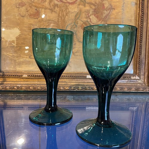 Pair Of 19Th Century Port Glasses