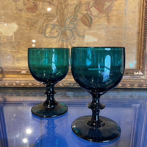 Pair Of 19Th Century Port Glasses