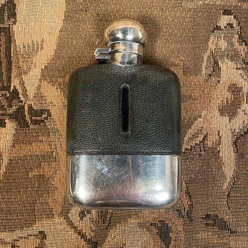 A Silver Plated Hip Flask