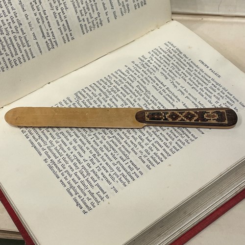  A Fine Tunbridge Ware Inlaid Wooden Paper Knife