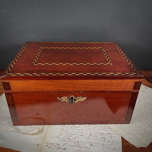 Mahogany Inlaid Box
