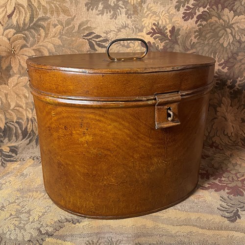 A Victorian Tin Hat Box