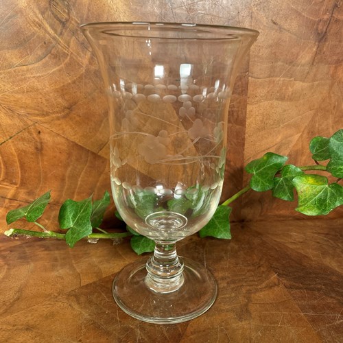 Victorian Engraved Glass Vase