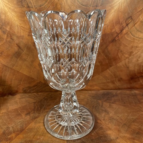 19Th Century Heavy Cut Vase