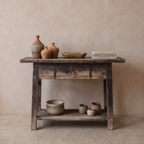 Gus Reclaimed Elm Console Table