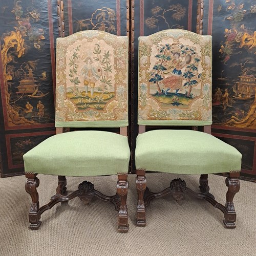 Pair Of Fine Quality Italian Bedroom Chairs