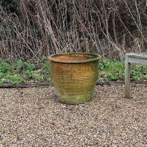 Ribbed Terracotta Planter