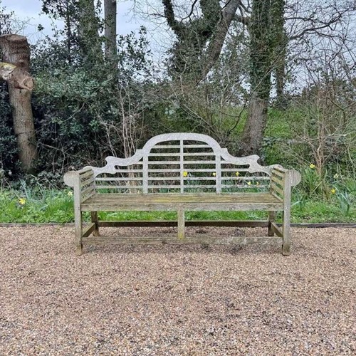 Long Weathered Lutyen Bench