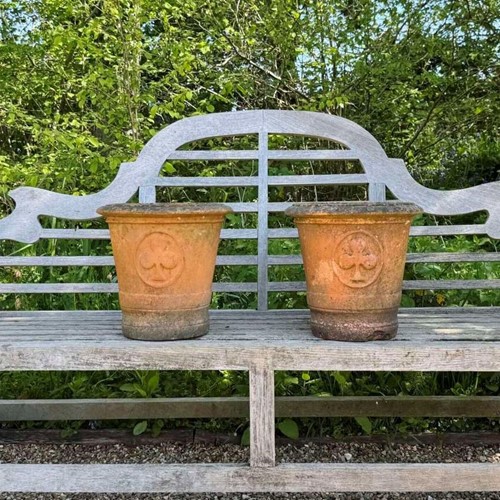 Pair of Clover Terracotta Planters