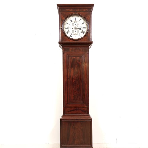 Antique Regency Mahogany 8 Day Long Case Clock By John Todd Of Glasgow