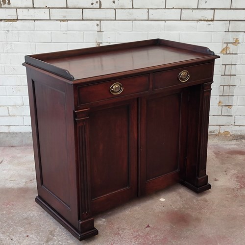 Antique Georgian Mahogany Chiffonier Cabinet