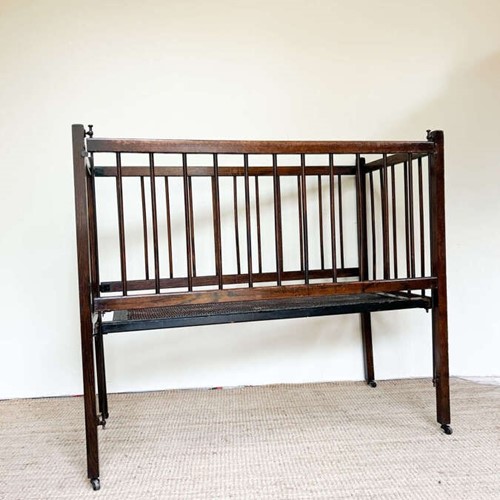 Vintage Drop-Front Bedside Cot