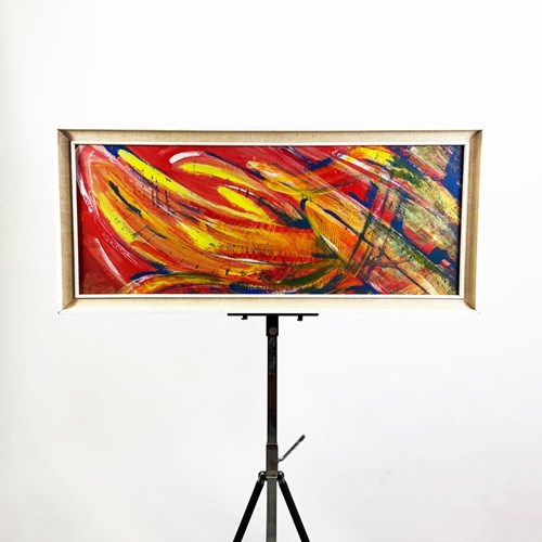 Mid Century Abstract Painting By Clive A. Deacon