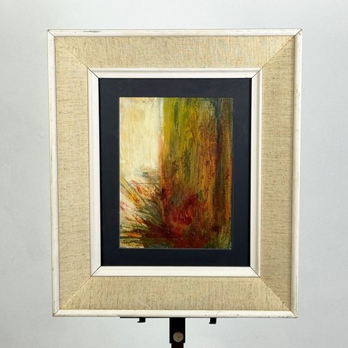 Mid Century Abstract Oil Painting