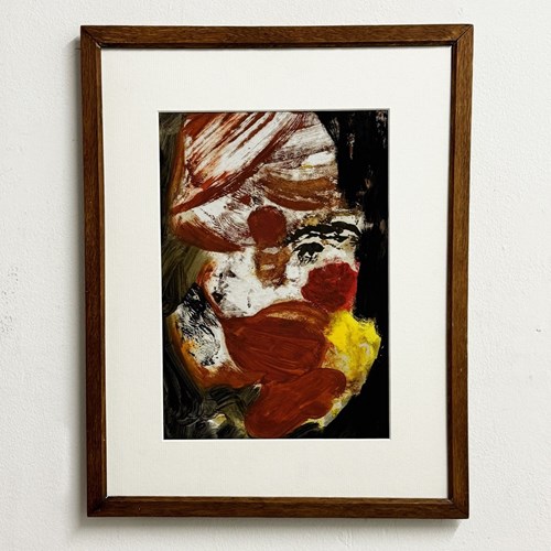 Dorothea Allen, “The Tramp” 1972 – Vintage Abstract Oil Painting