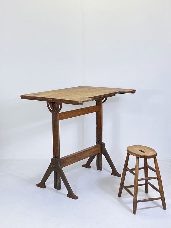 Antique Architect's Drawing Table / Bar Table-decorative-antiques-by-hamish-webster-img-1288-main-638359018557244800.jpg