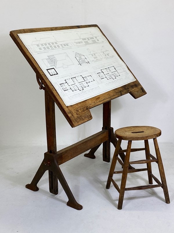 Antique Architect's Drawing Table / Bar Table-decorative-antiques-by-hamish-webster-img-1294-main-638359018610681696.jpg