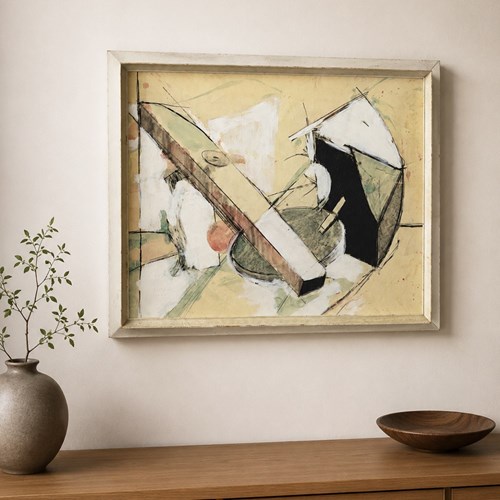 Large Mid-Century Modernist Abstract Painting C.1960S