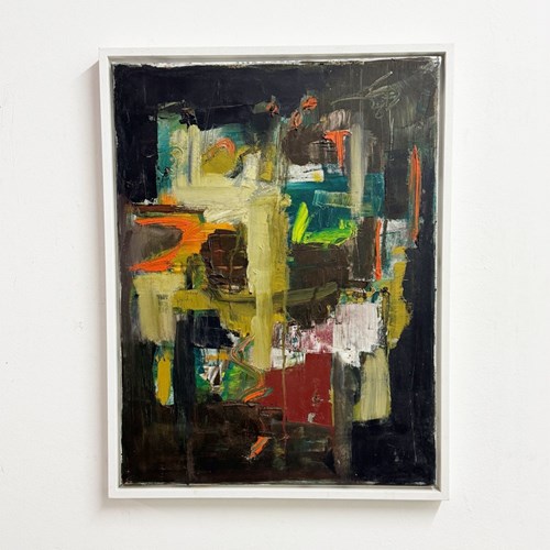 Martin Walton Modernist Abstract Oil Painting On Canvas