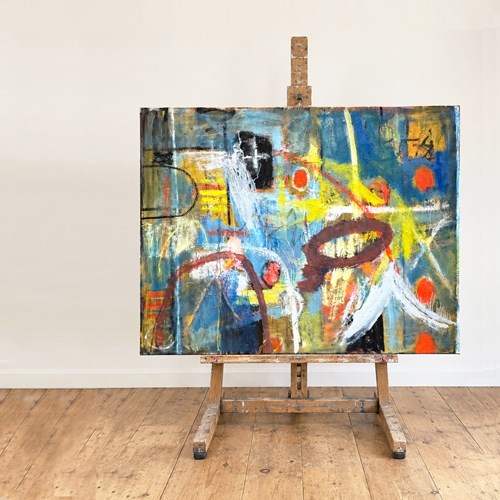 Martin Walton, XL Modernist Abstract Oil Painting