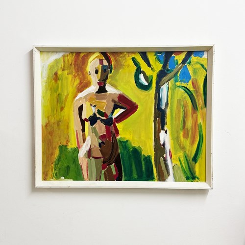 Expressionist Figurative Oil Painting After David Park