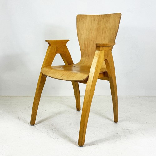 Vintage Philippe Starck Wooden Armchair