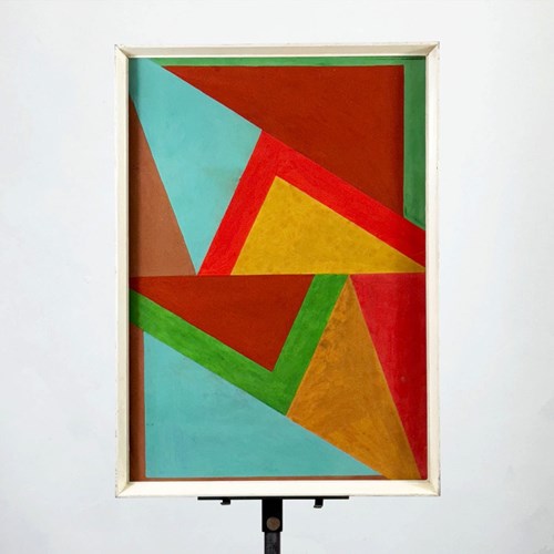 Mid Century Abstract Picture By Neville Simmons