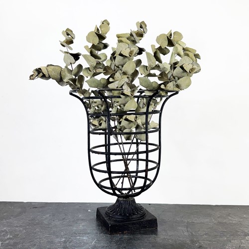 Vintage Table Top Metal Urn