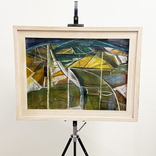 Large British Abstract Mixed Media Contemporary Painting