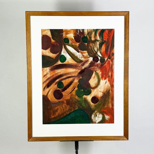 Nature Composition Signed Dorothea Allen, 1970'S Abstract Oil Painting