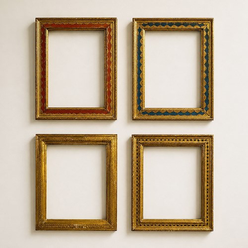Set Of Four Vintage Italian Florentine Giltwood Picture Frames