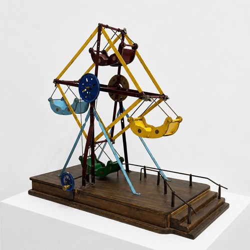 Vintage Scratch Built Table Top Ferris Wheel Fairground Model