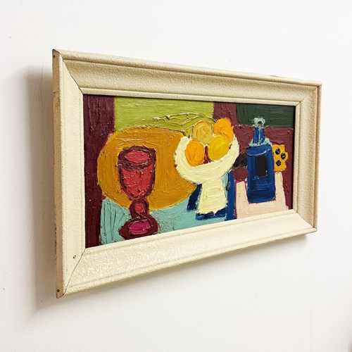  Swedish Expressionist Impasto Still Life Oil Painting