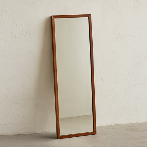 Mid Century Vintage Full Length Danish Mirror