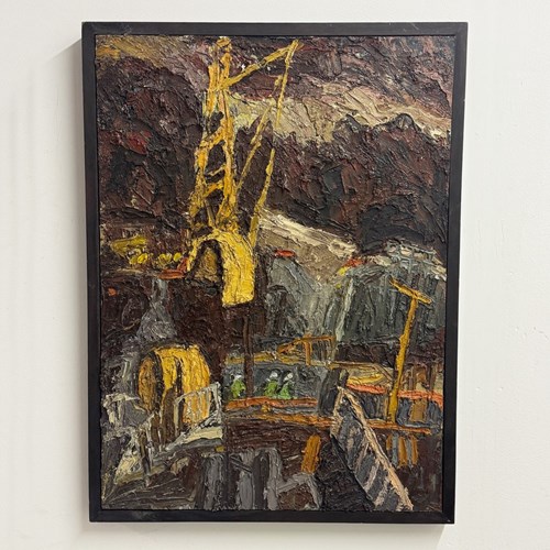 Barry De More Heavy Impasto Abstract Painting