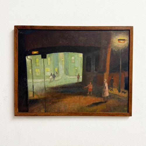Mabel Alleyne Oil Painting RBA Exhibited - Between The Lights