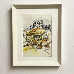 Felix Robbins, Vintage Ink & Waterc...